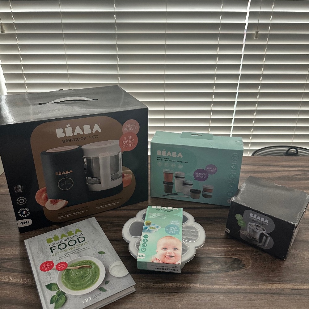 BUNDLE: Beaba BABYCOOK NEO BABY FOOD MAKER PROCESSOR